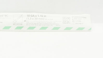 BD 382544 Insyte Autoguard BC Shielded IV Cath. 18GA x 1.16inch 95mL/min